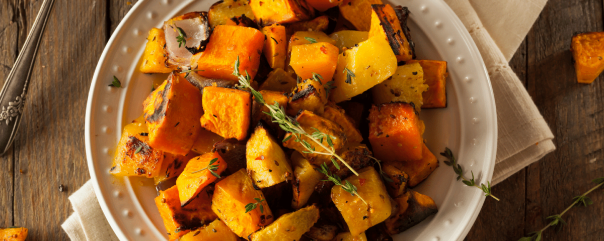 Zucca arrostita in friggitrice ad aria