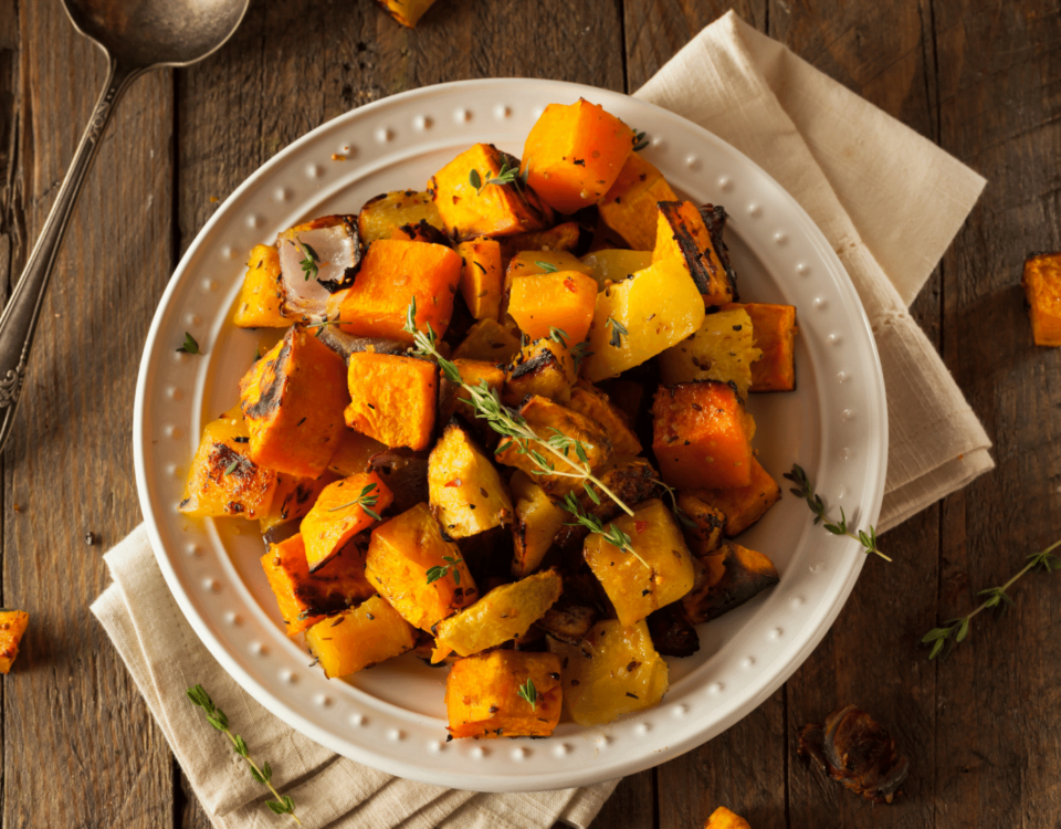 Zucca arrostita in friggitrice ad aria